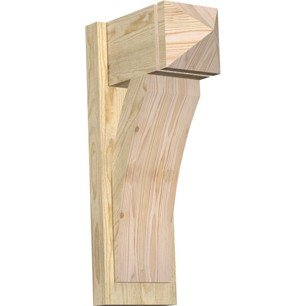 Ekena Millwork Thorton Arts & Crafts Rough Sawn Outlooker, Douglas Fir, 8"W x 14"D x 26"H OUT08X14X26THR03RDF - main